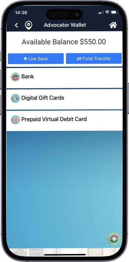 Payout options in the Hydropool Referral app wallet