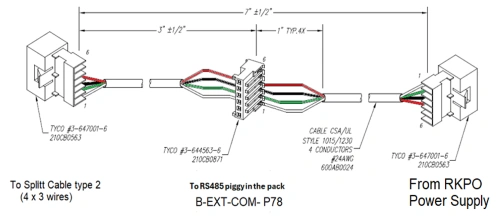 5520091 - Cable Splitter RS485 4 wire for SmartTub 