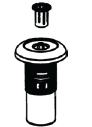 4525272 - WW CONTROL AIR W/O KNOB BLACK