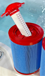 4520063 - DR 50sqft Rnd Thread w/Brom SER w/Red cap/Blue pleats   Subject to Tariff